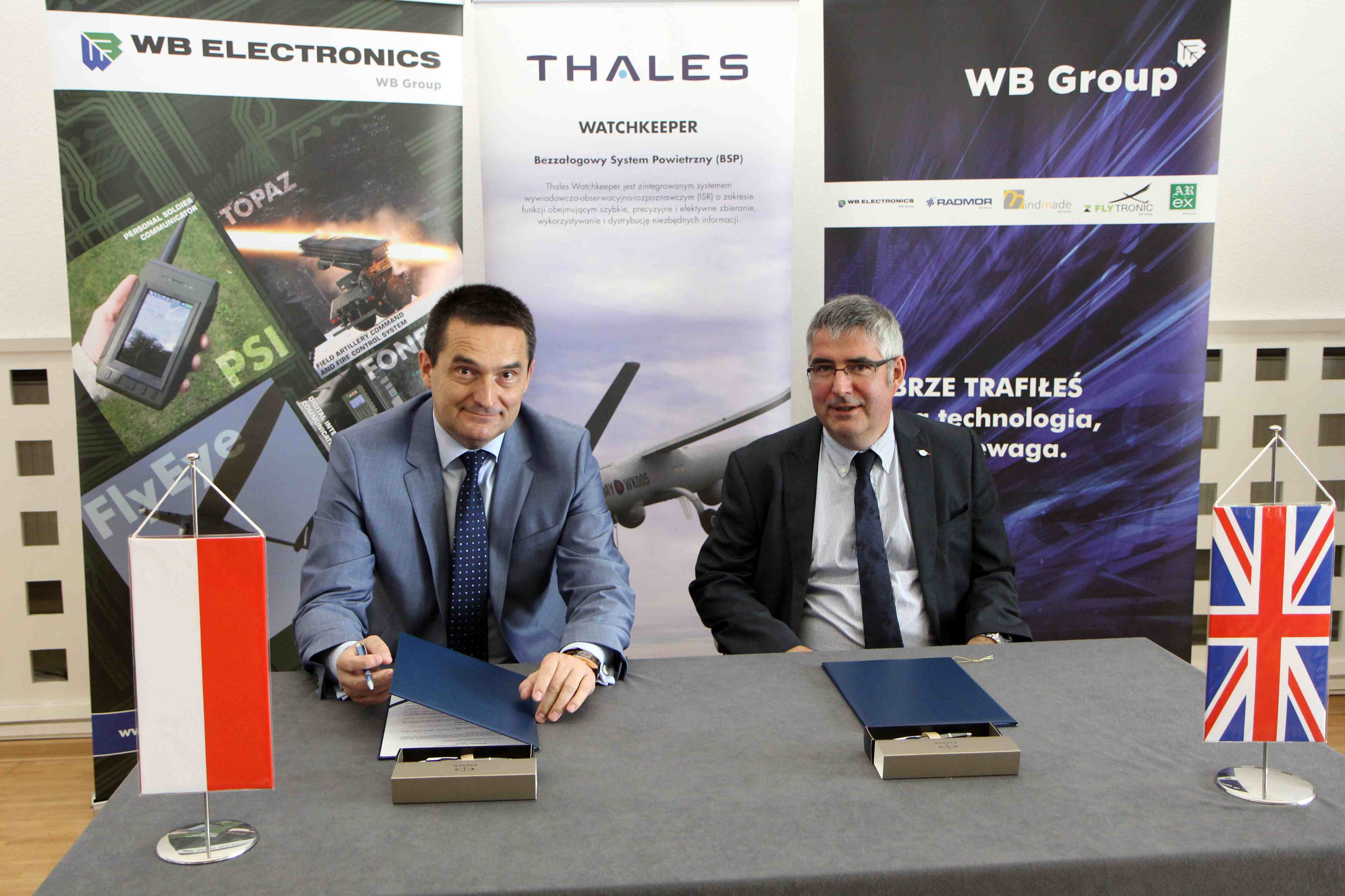 Dnia 8 lipca WB Electronics i Thales podpisały porozumienie o współpracy w dziedzinie systemów bezzałogowych