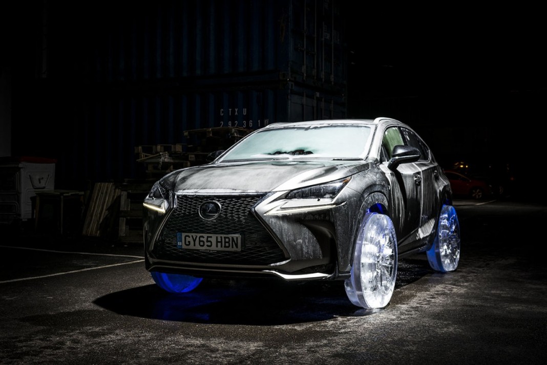 Lexus NX 300h na lodowych kołach