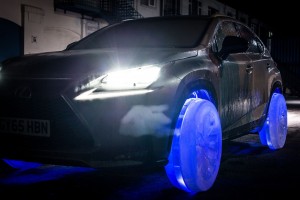 Lexus NX 300h na lodowych kołach