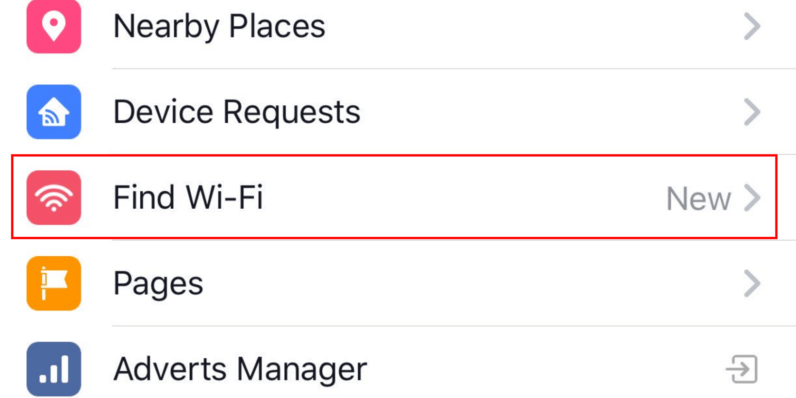 Wyszukiwanie dostępnych sieci Wi-Fi przez Facebooka?