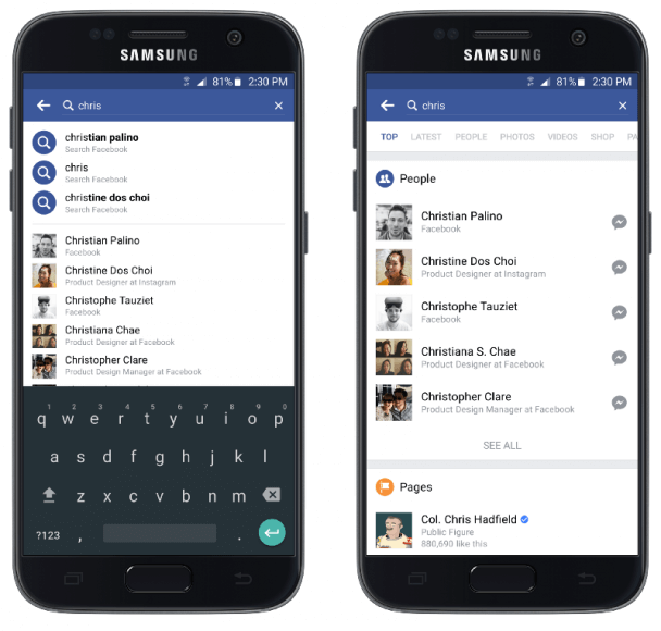 Facebook usprawnia wyszukiwanie