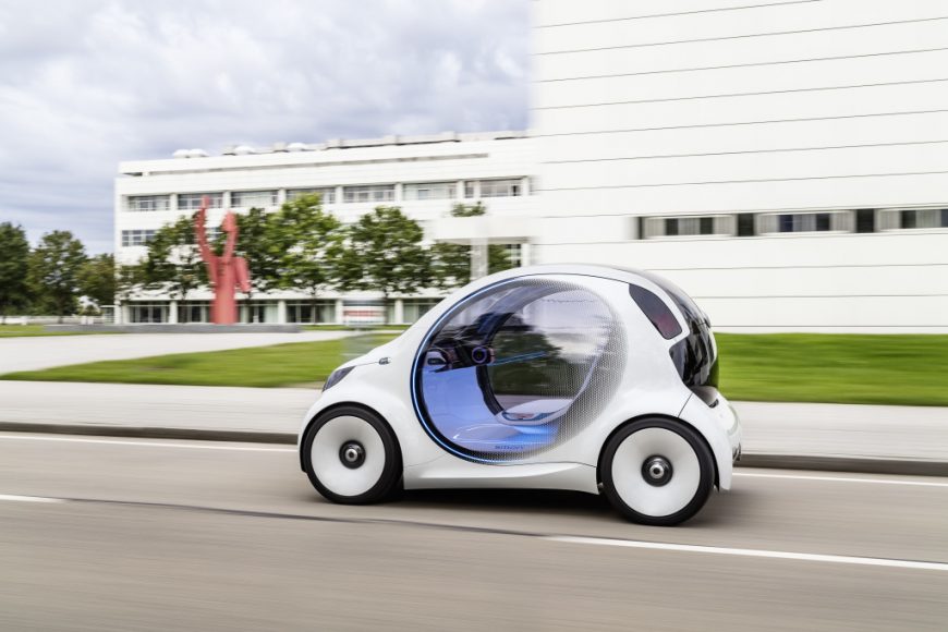 Autonomiczne samochody SMART Carsharing