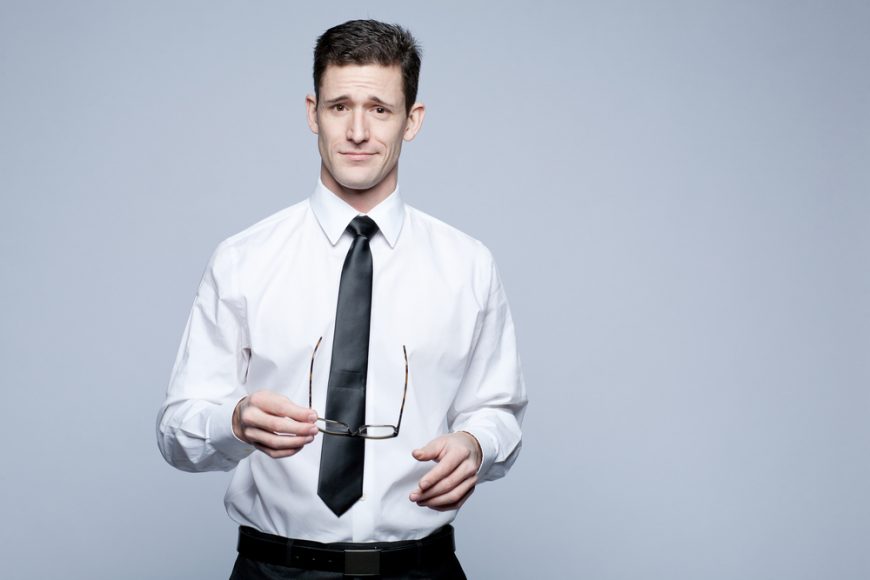 businessman in white shirt.