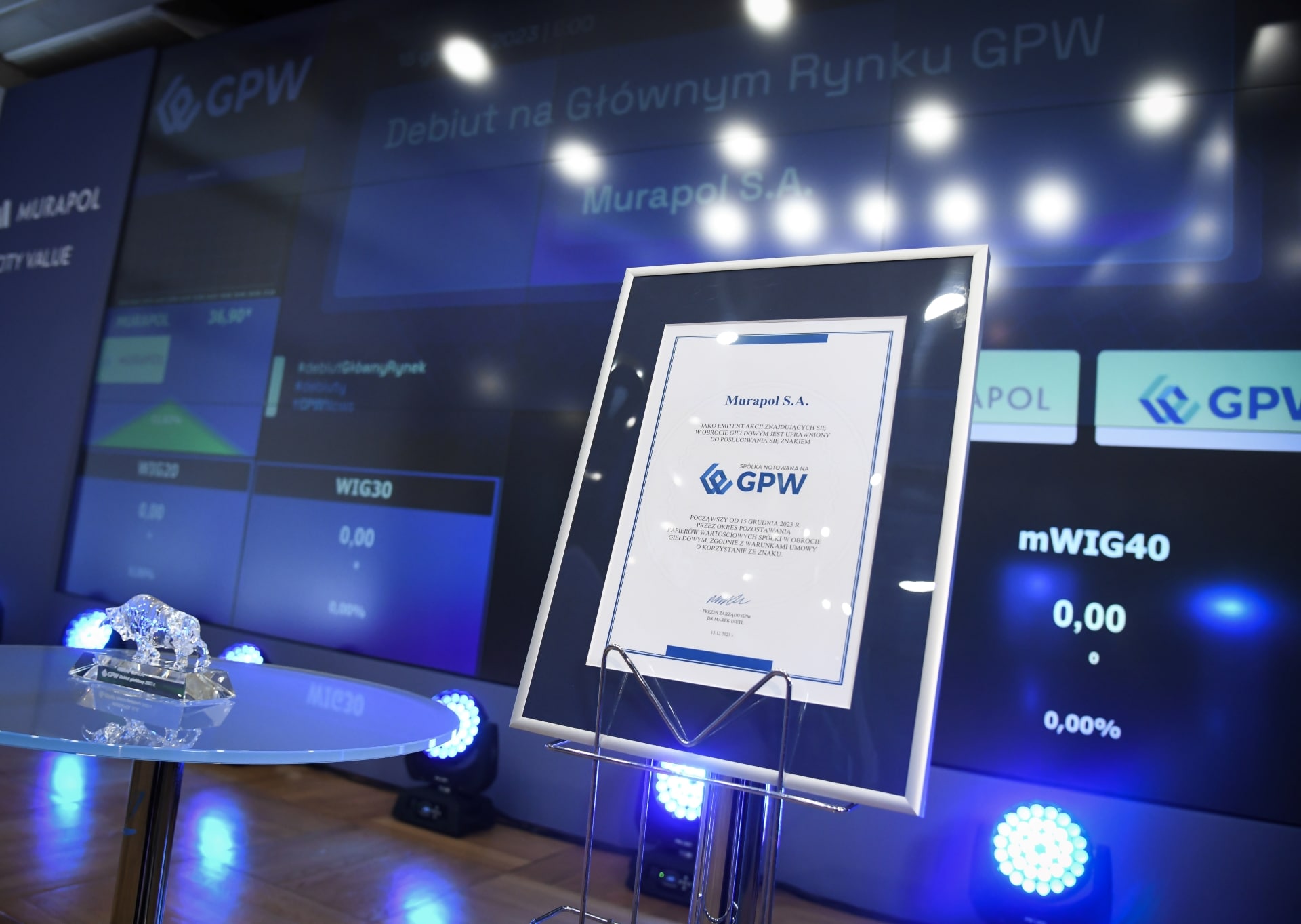 Debiut MURAPOL na GPW