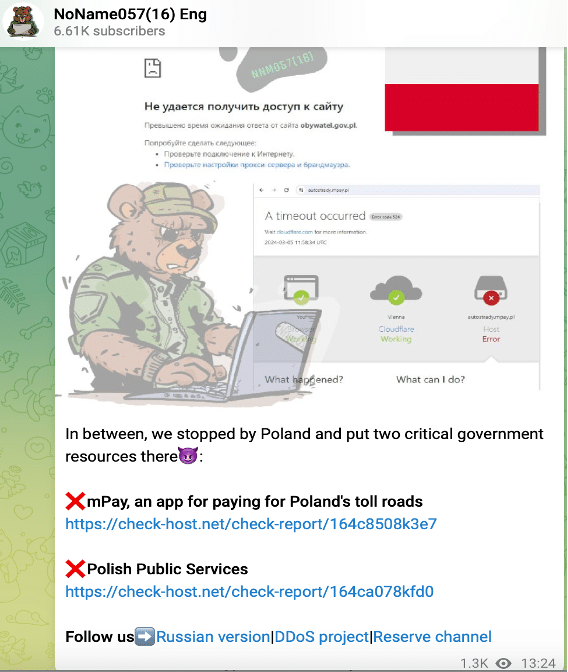 Telegram NoName057