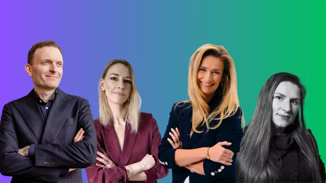 Zdjęcie – (od lewej) Tomasz Machała i Anna Babiel-Kowalczyk (Justtag Group) oraz Anna Pańczyk i Kinga Barczewska-Pflanz (In-Pulse)